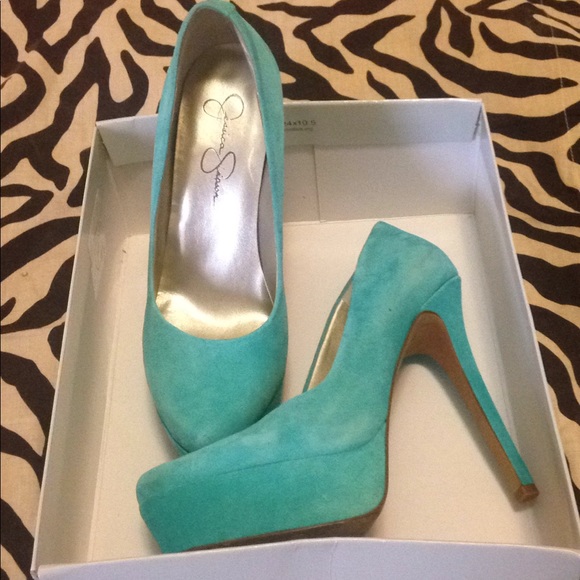Jessica Simpson *WALEO* Miami Green size 8 1/2 - Picture 2 of 5